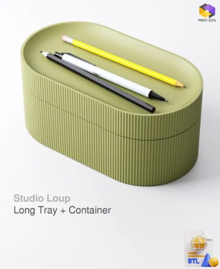 Long Tray Container STL File