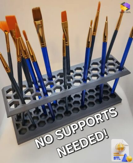 Paint Brush Tool Stand STL File