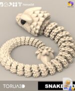 Articulated Snake STL File
