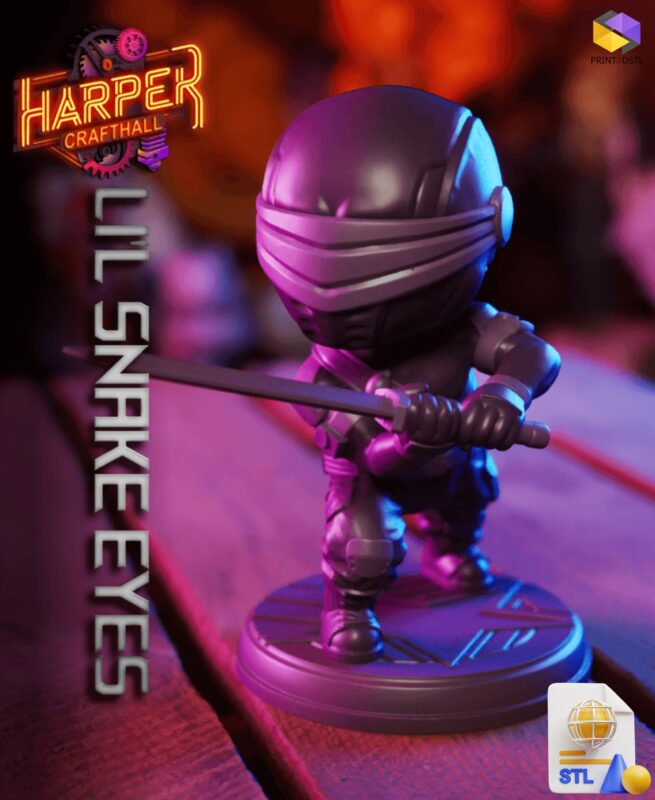Li'l Snake Eyes STL File