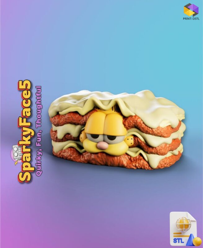 Garfield Lasagne STL File