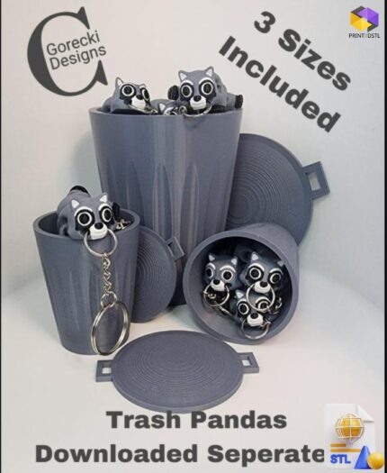 Mini Trash Can STL File