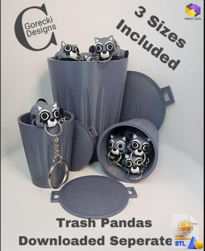 Mini Trash Can STL File