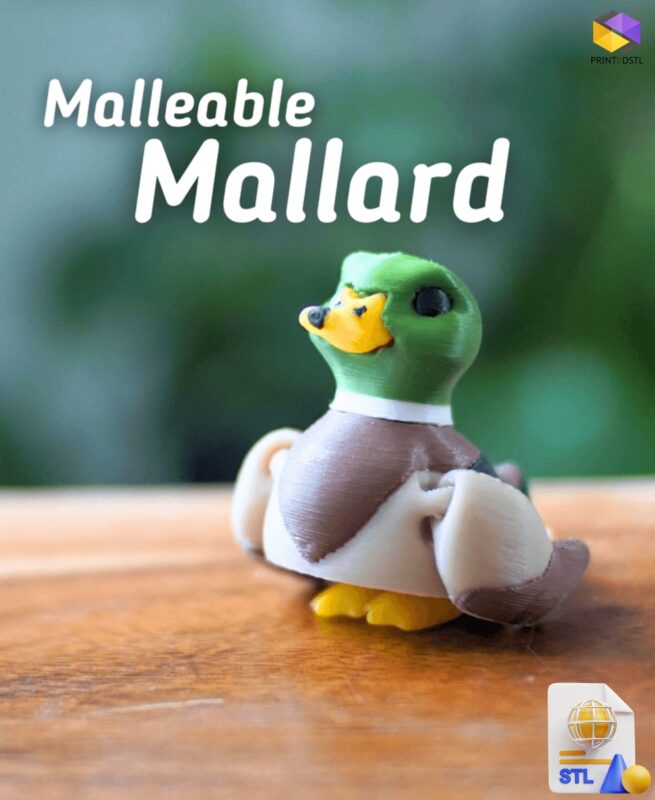 Malleable Mallard STL File
