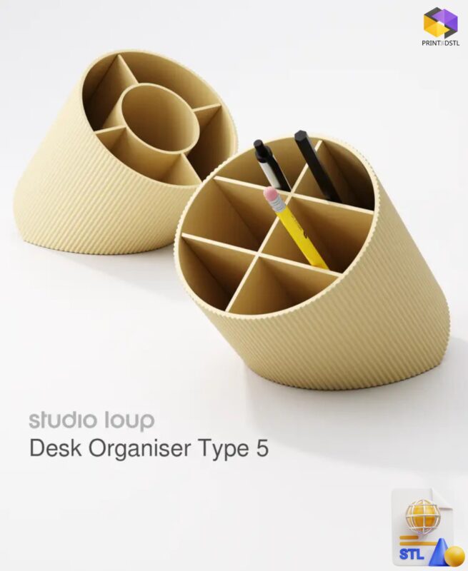 Desk Organiser Type 5 STL File