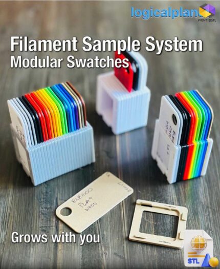 Modular Filament Swatch STL File