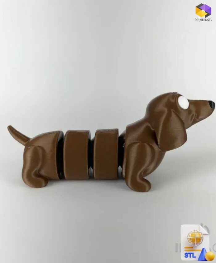Cute Dachshund Articulated STL File