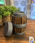 Wood Barrel Stash Container STL File