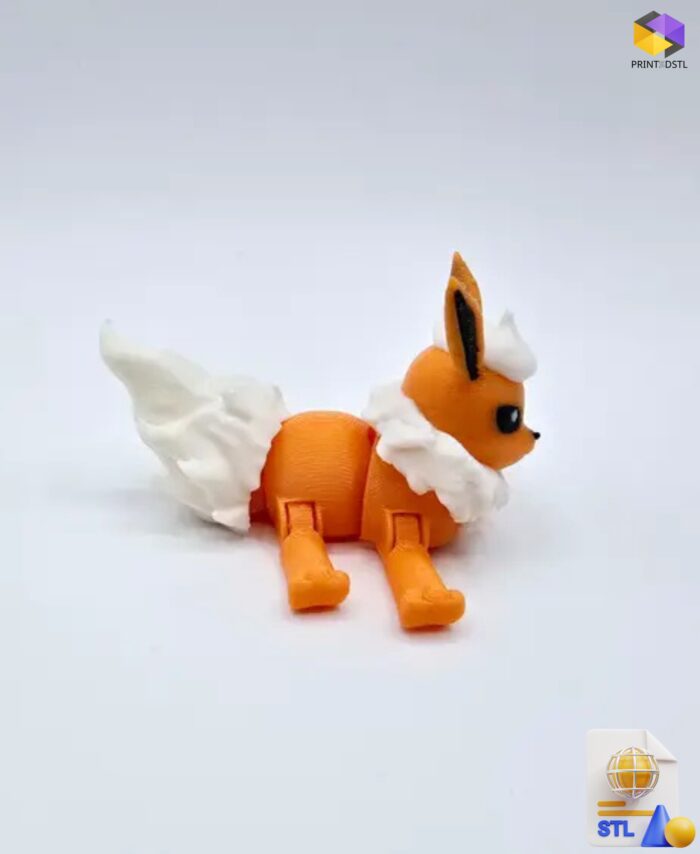 Pocket Pets Pocket Flexi Flareon STL File