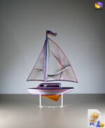 String Sailboat STL File