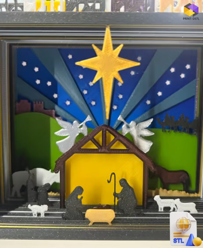Silhouette Advent Calendar STL File