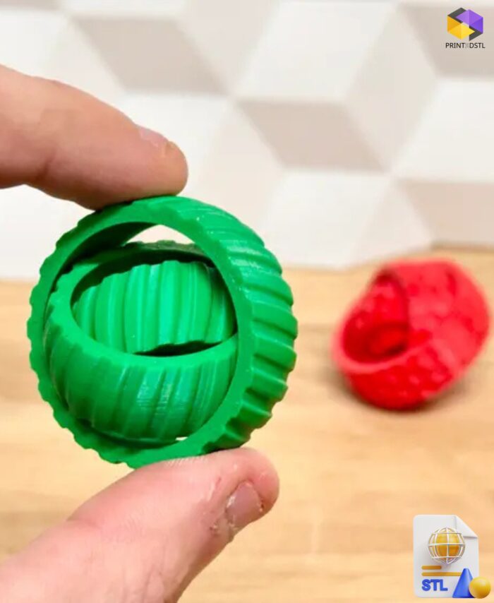 Tactile Fidget Rings STL File