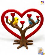 Love Birds Heart Tree STL File