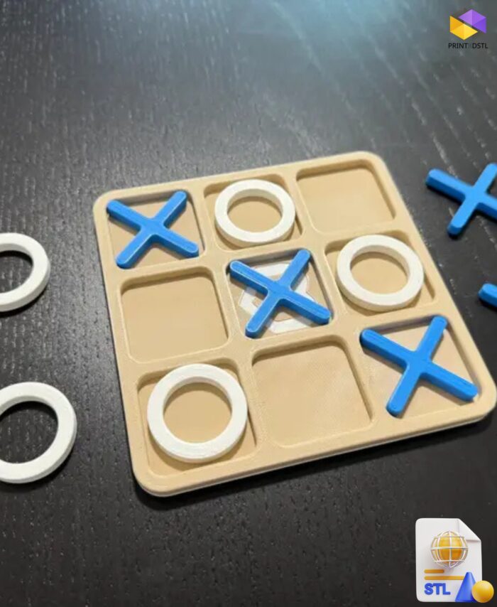 Tic Tac Toe Board Game STL File
