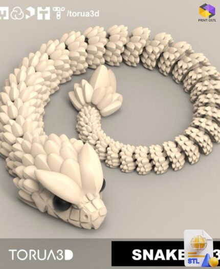 Articulated Snake STL File