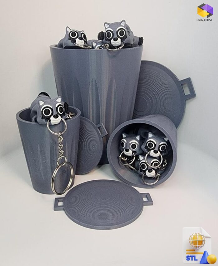 Mini Trash Can STL File