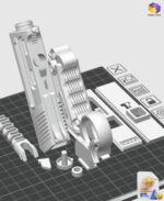 Fully 3D Printable Tiny Toy Gun STL File