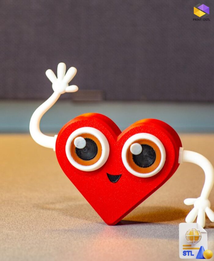 Happy Heart Valentines Box STL File