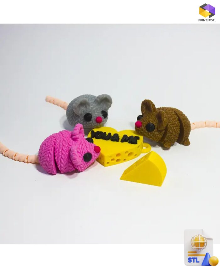 Flexible Wool Mouse STL File
