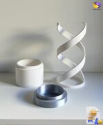 Trelix Desk Pot Planter STL File