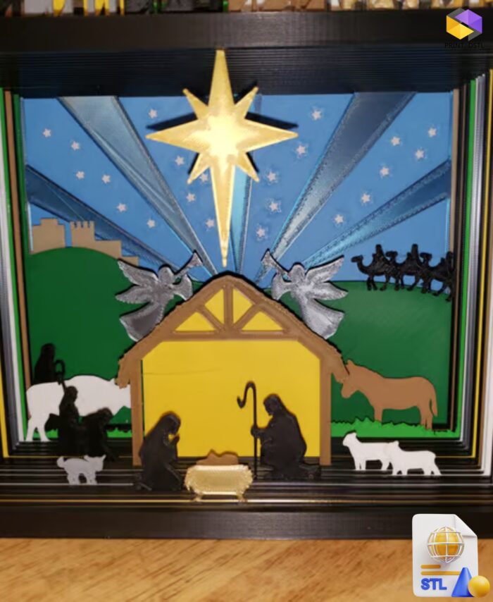 Silhouette Advent Calendar STL File