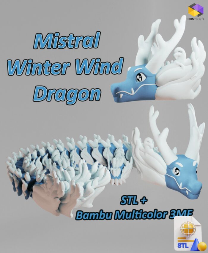 Mistral Winter Dragon STL File