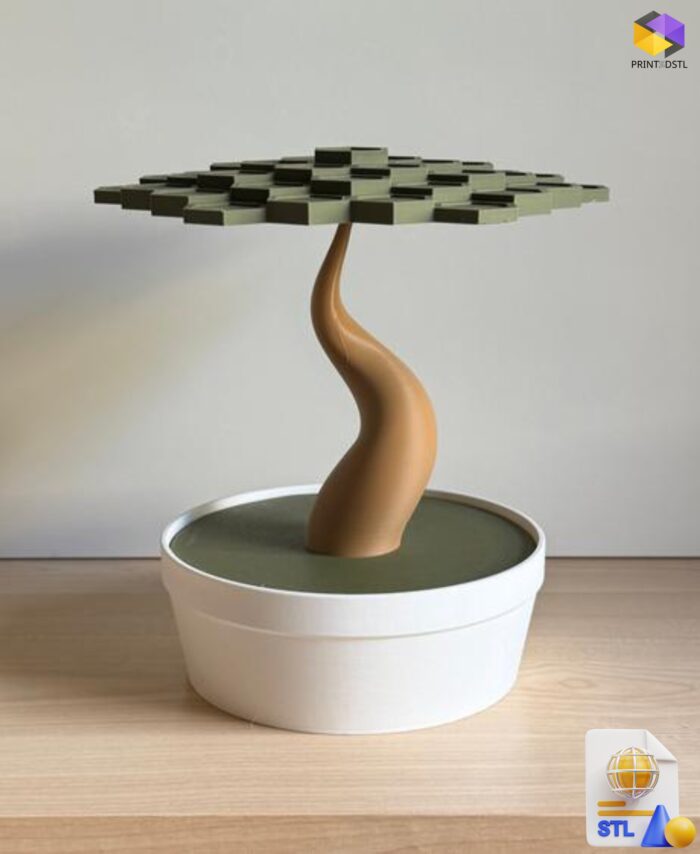 Bonsai Table Puzzle Game STL File