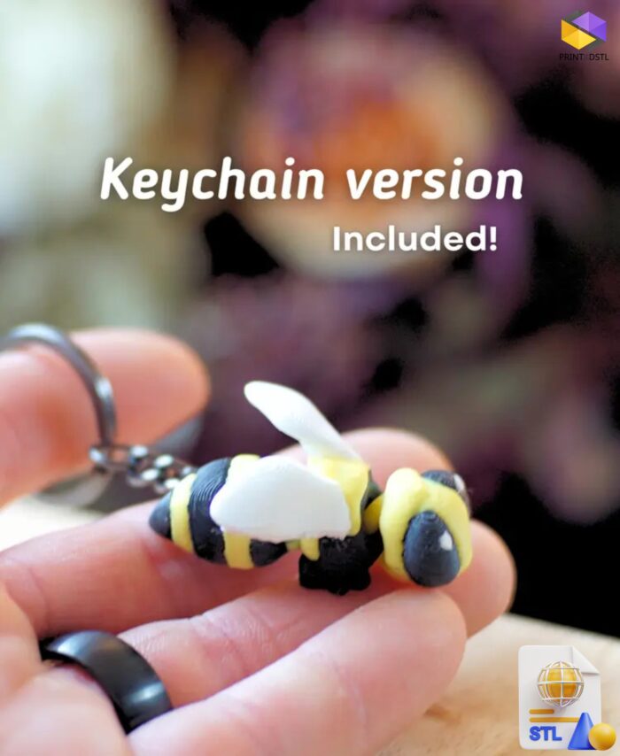 Bumbling Bee Articulated STL File