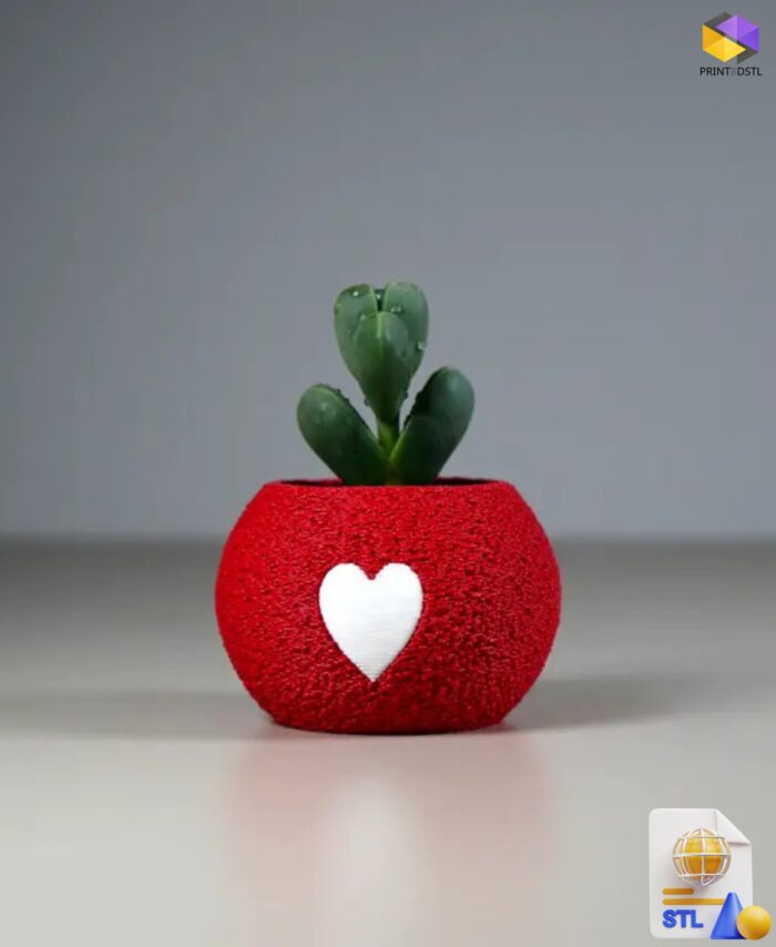 Tiny Valentine pot.stl
