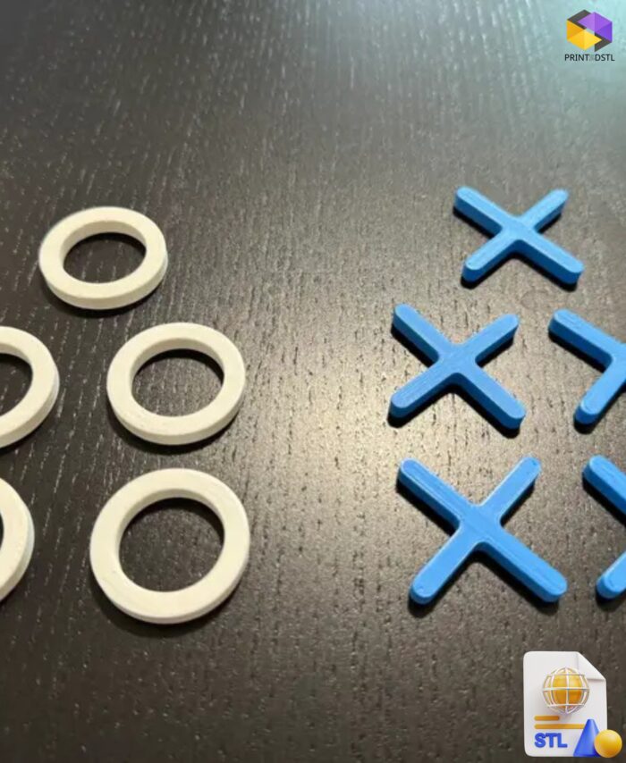 Tic Tac Toe Board Game STL File