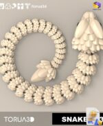 Articulated Snake STL File