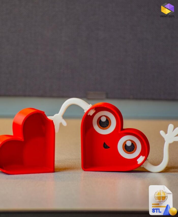 Happy Heart Valentines Box STL File