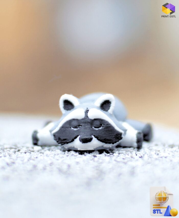 Riggly Raccoon Articulated STL File