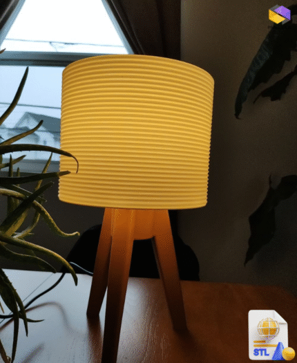 Mid-Century Modern Lamp – 3D Printable Minimalist Design
