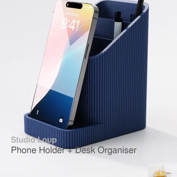 Phone Holder and Desk Organiser STL File