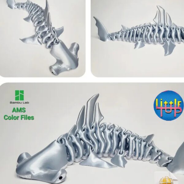 Hammerhead Shark Bones STL File