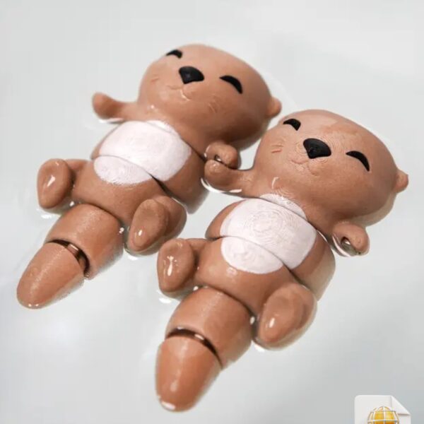 Cute Flexi Otters Magnetic Hand-Holding Companions STL File