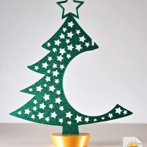 Starry Christmas Bauble Display Tree STL File