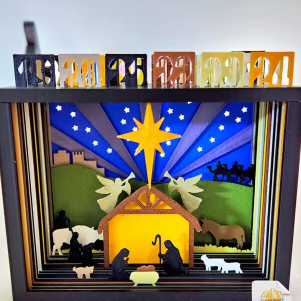 Silhouette Advent Calendar STL File