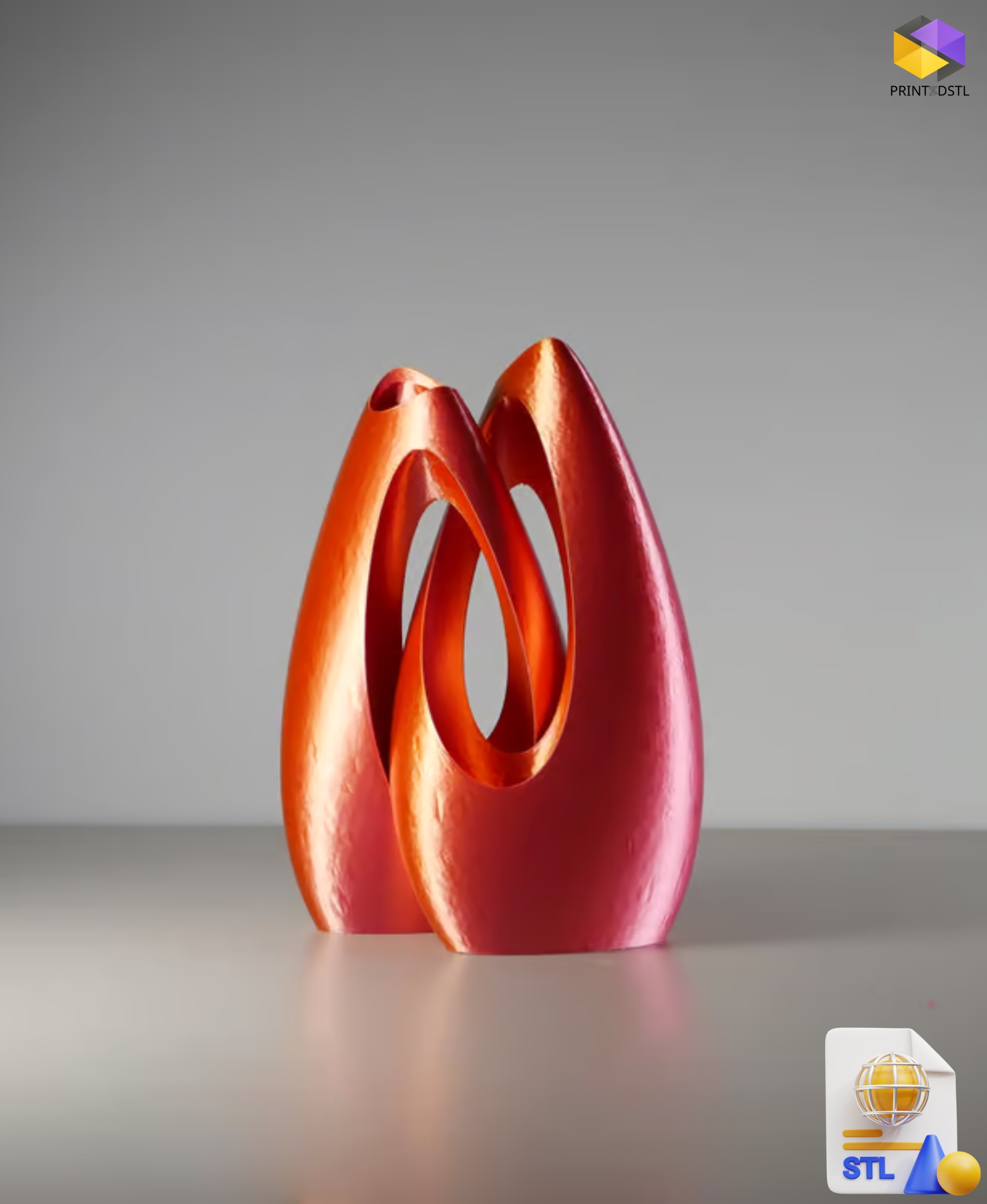 Entwined Vase STL File