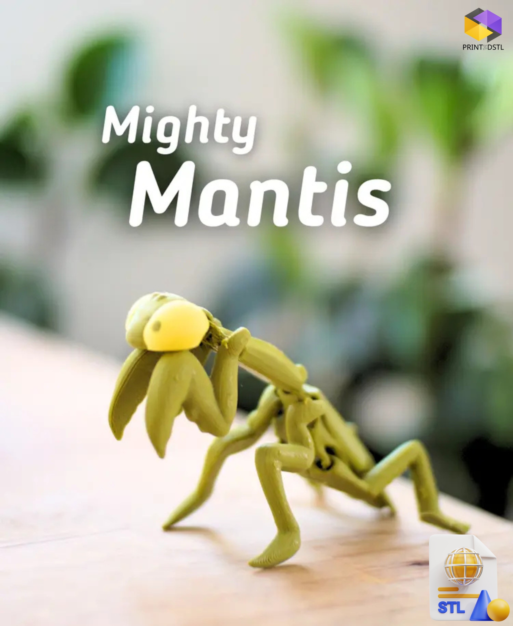 Mighty Mantis Articulated STL File