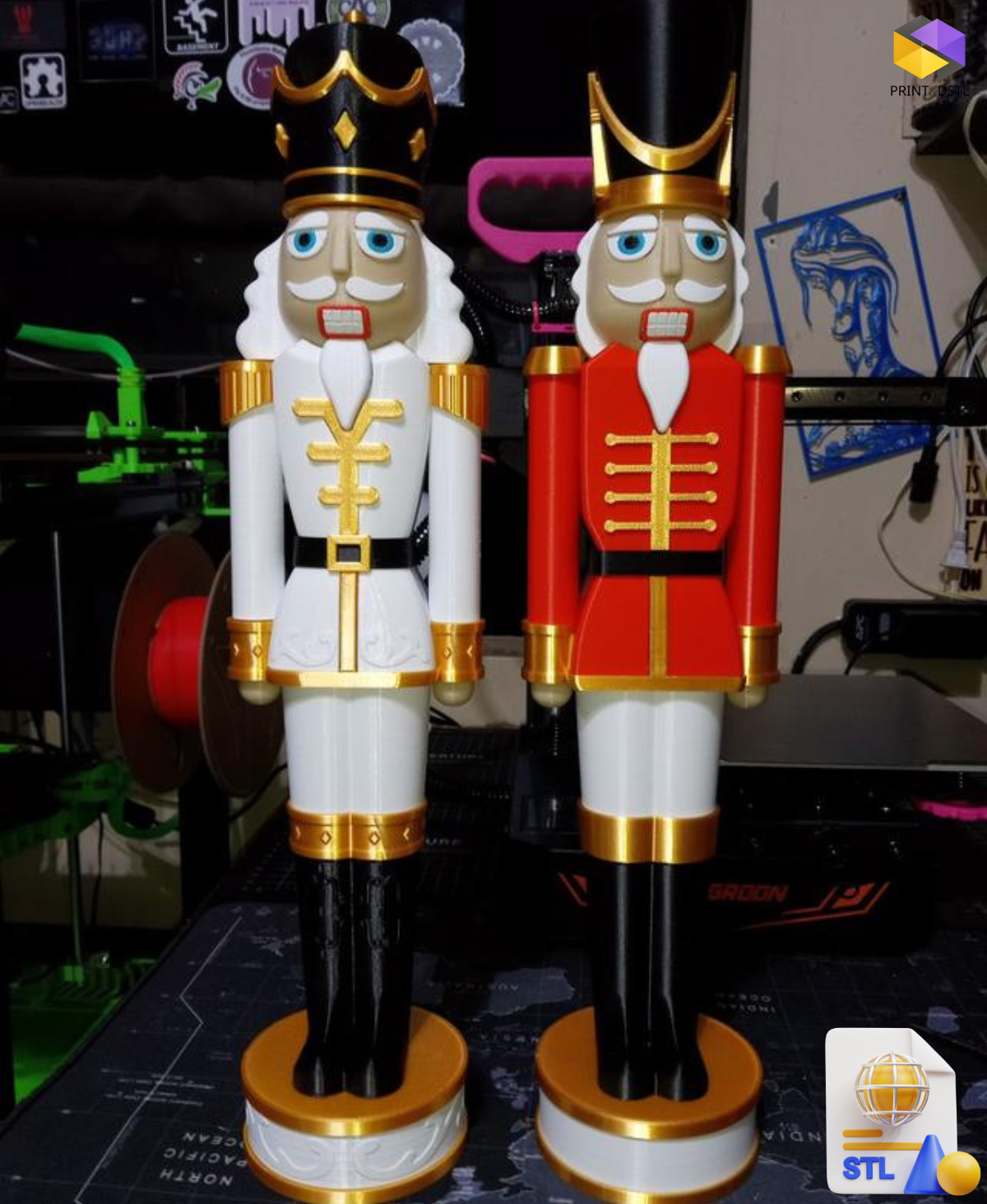 Ornate Nutcracker Kit STL File – Detailed 3D Printable Model - Image 2