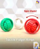 Tactile Fidget Rings STL File