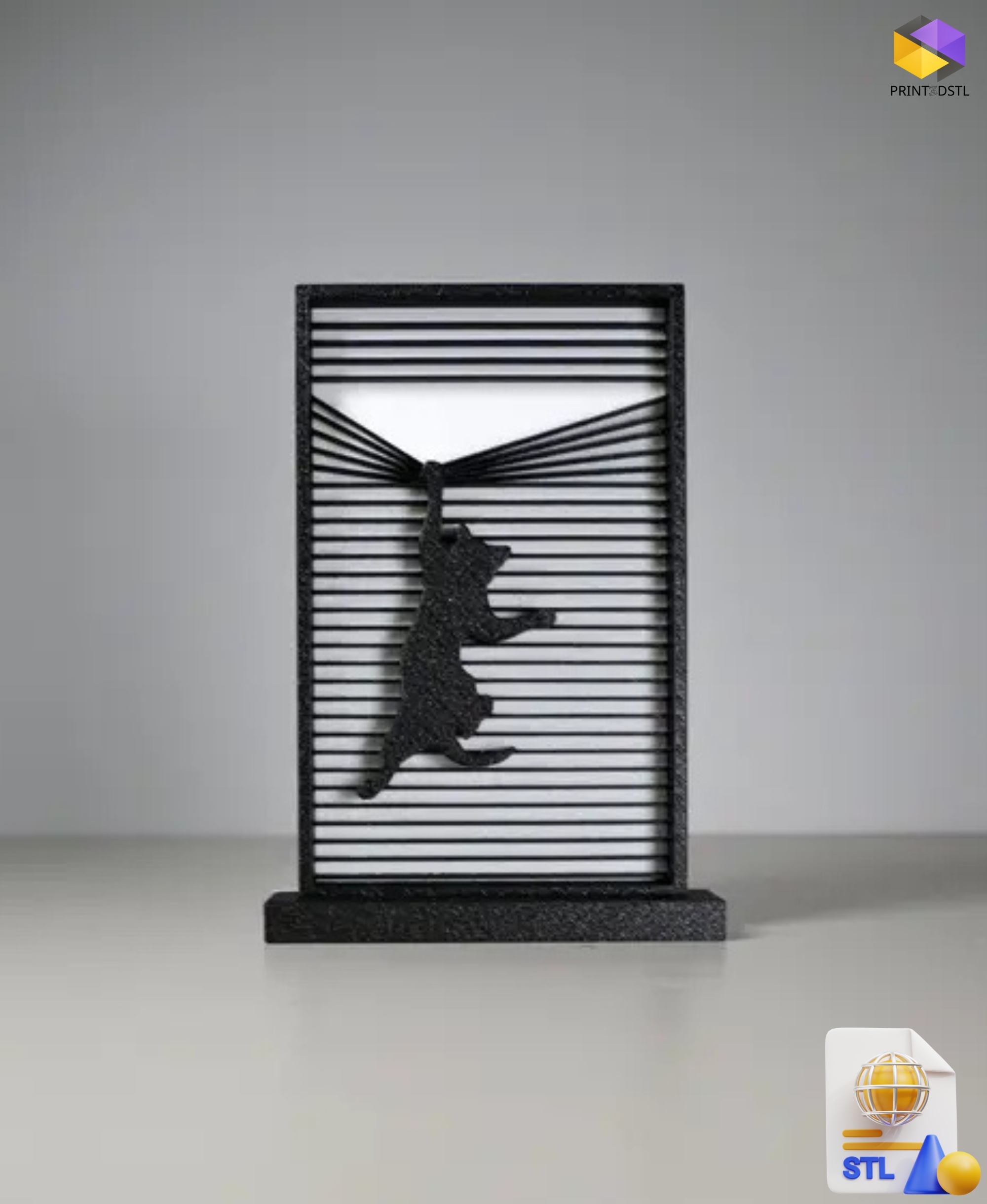 Hanging Cat Ornament STL File