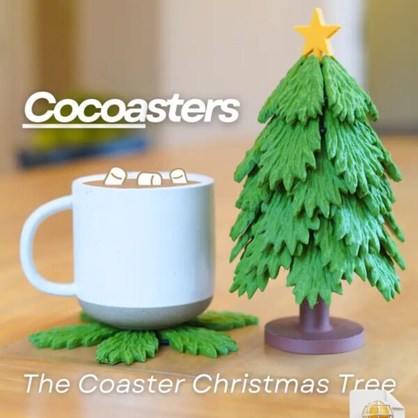 Christmas Tree Coaster STL File