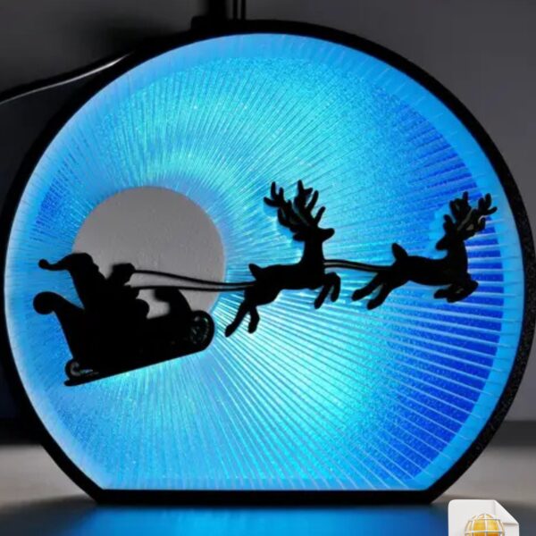 Moonlight Santa String STL File