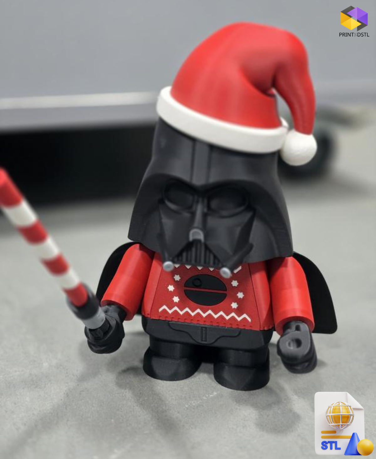 Holiday Chunk Vader Kit STL File – Fun & Festive 3D Printable Model - Image 3