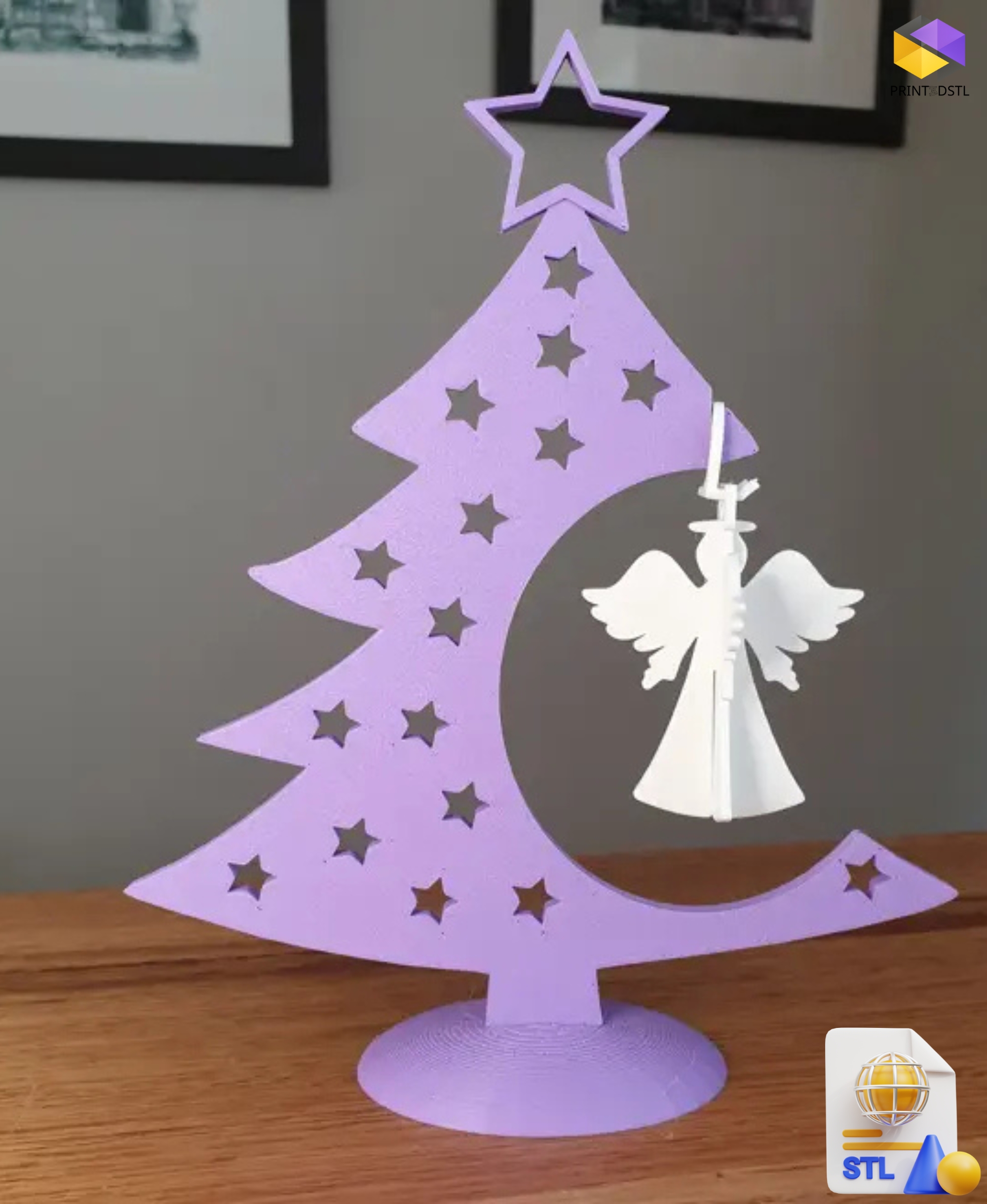 Angel Bauble STL File - Image 3