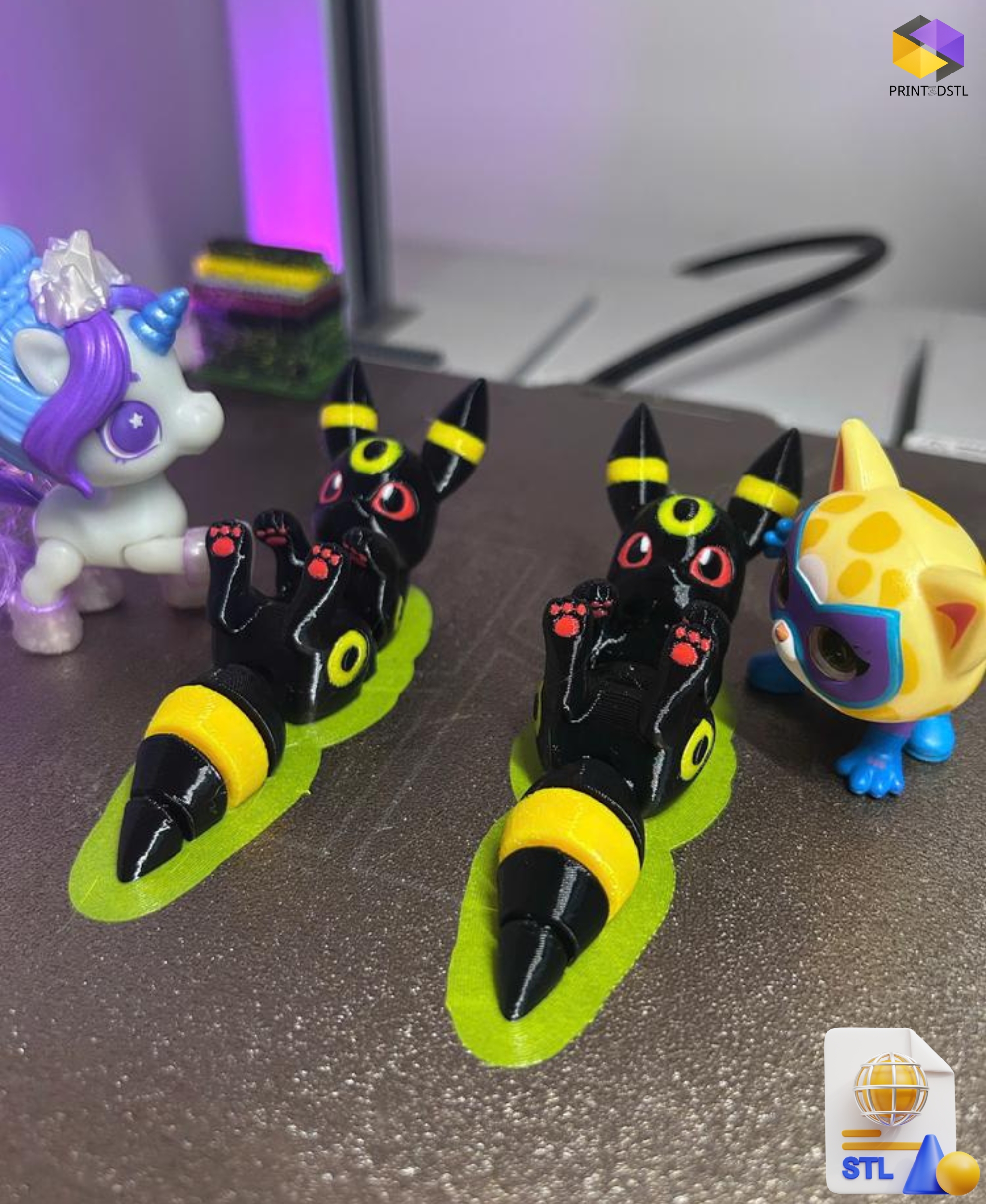 Flexi Umbreon STL File - Image 2