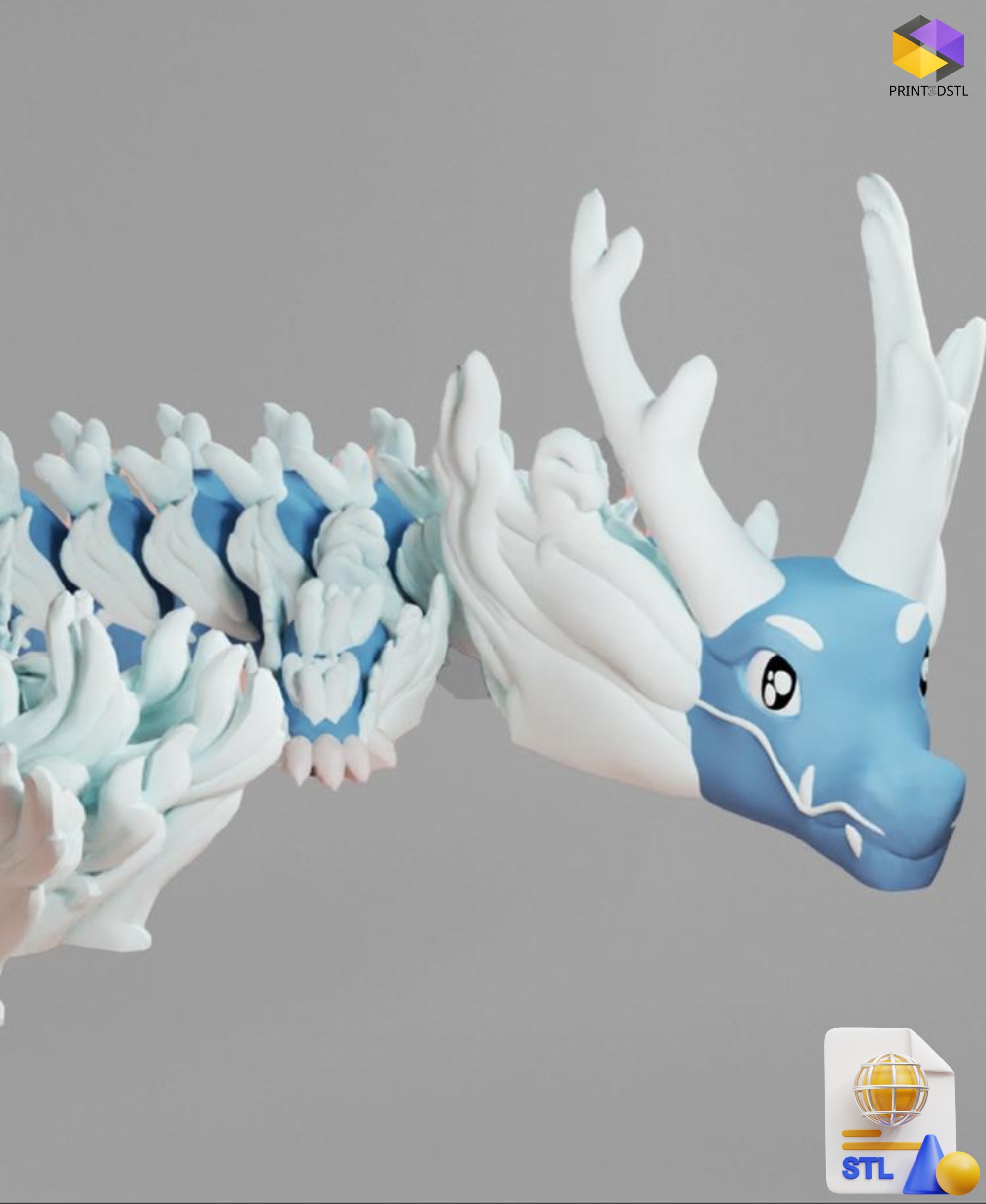 Mistral Winter Dragon STL File - Image 3